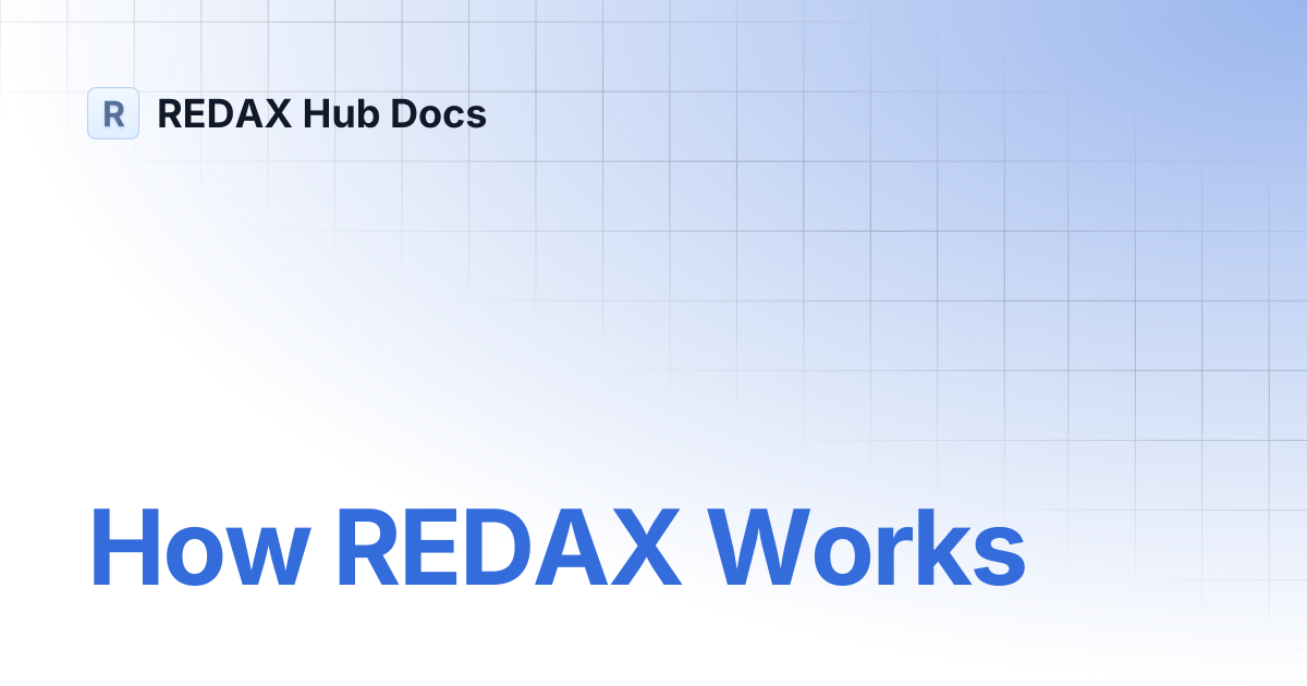Architecture | REDAX Hub Docs